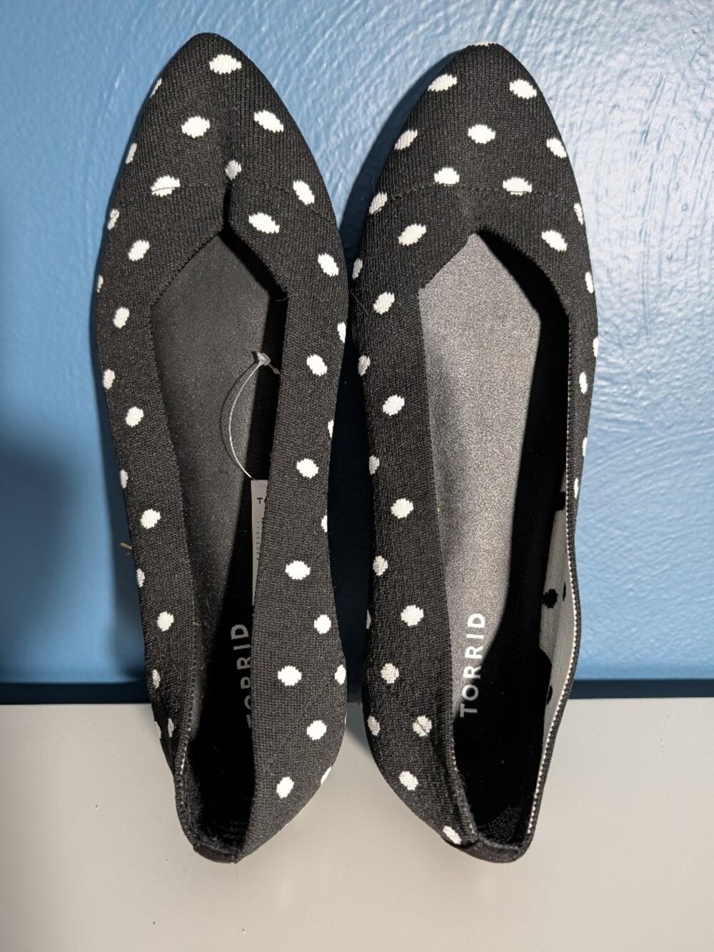 NWT Torrid Polka dot flats size 10.5